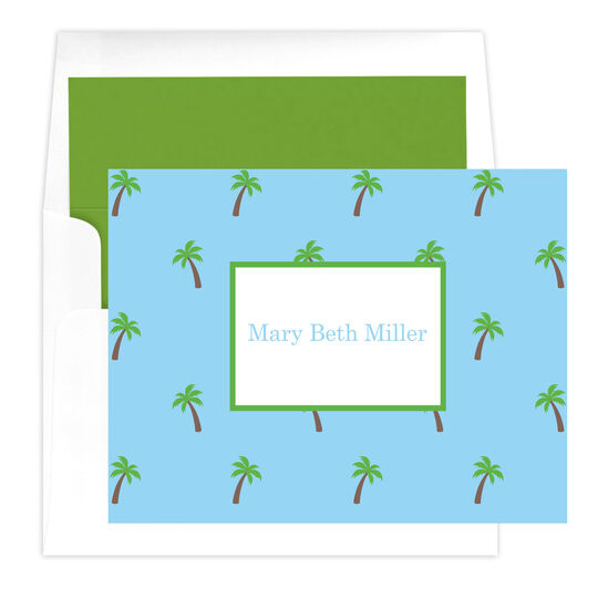 Palm Tree Folded Note Cards